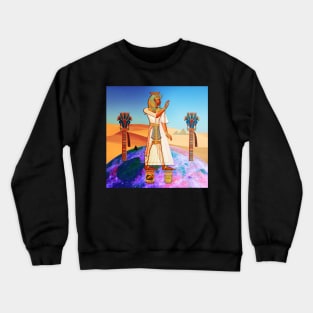 Ramses on the Moon, Supported by Del Maiz Corn and Kraft Mayo Crewneck Sweatshirt